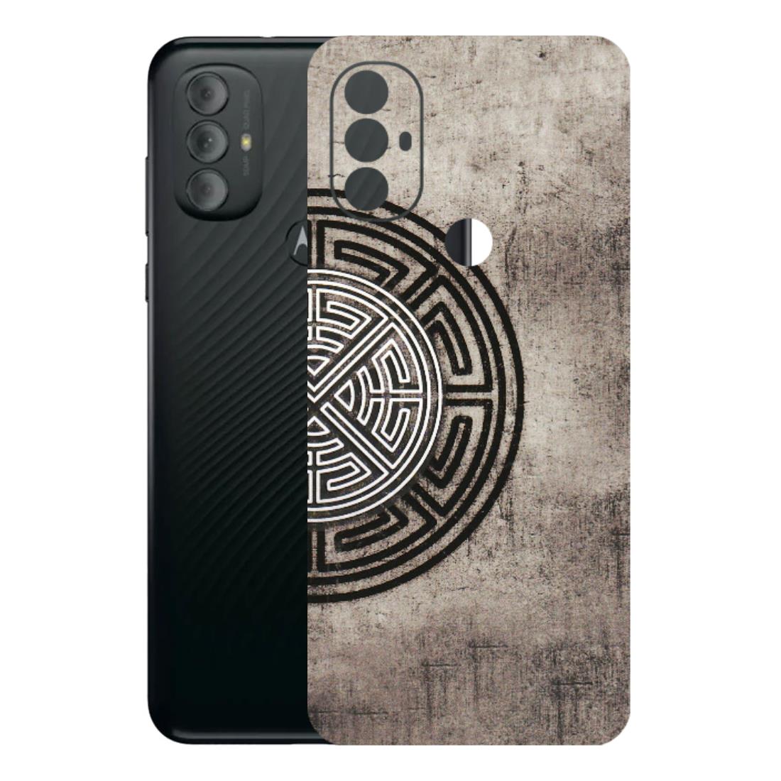Motorola Phone Skins (All Models) - Mysterious Circular Design - 3D Embossed Finish (L-63) Motorola Moto G Power