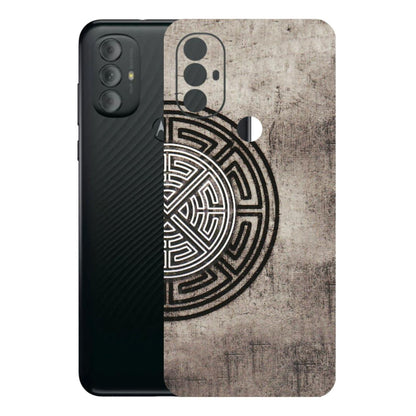 Motorola Phone Skins (All Models) - Mysterious Circular Design - 3D Embossed Finish (L-63) Motorola Moto G Power