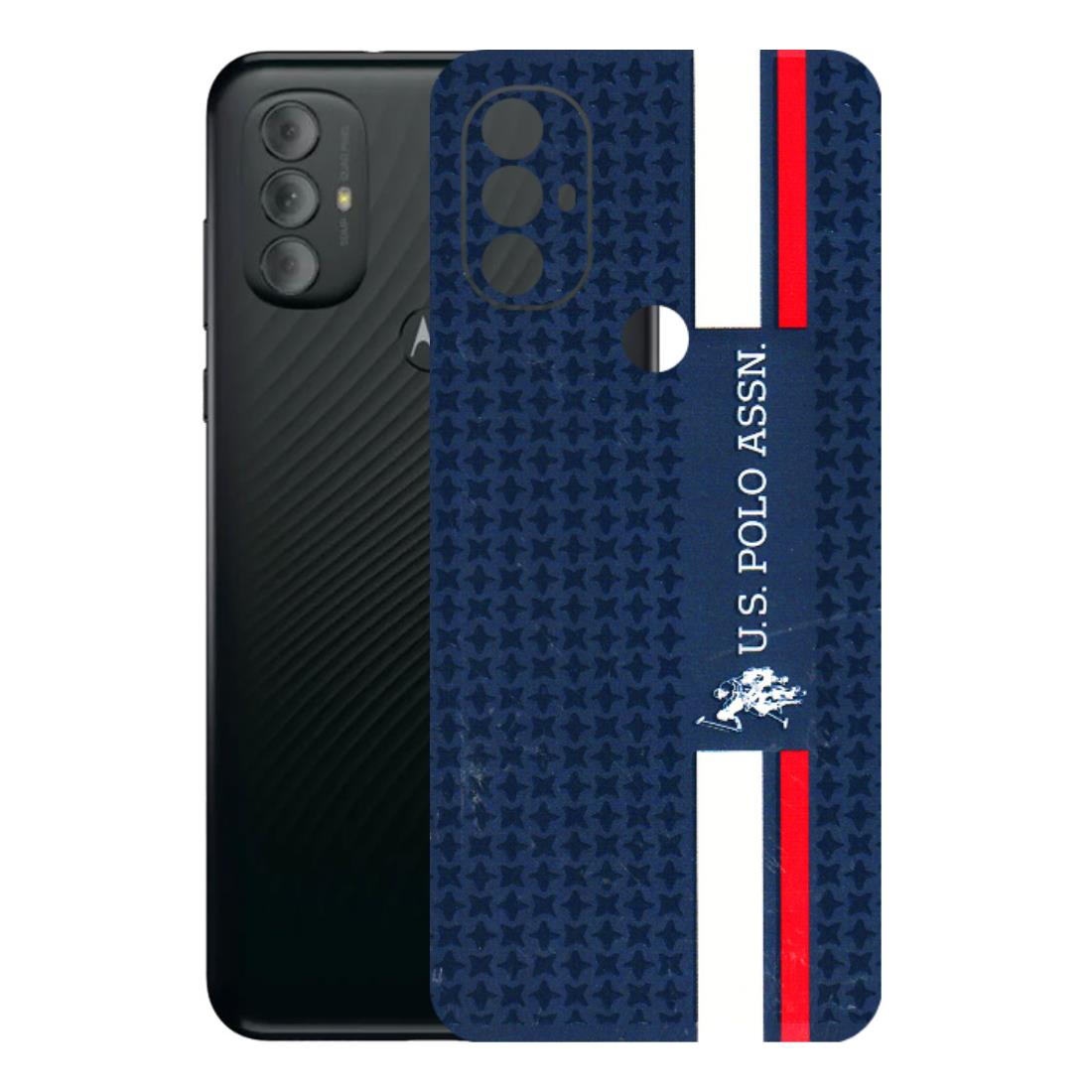 Motorola Phone Skins (All Models) - US POLO Designer Brand - 3D Embossed Finish (L-65) Motorola Moto G Power
