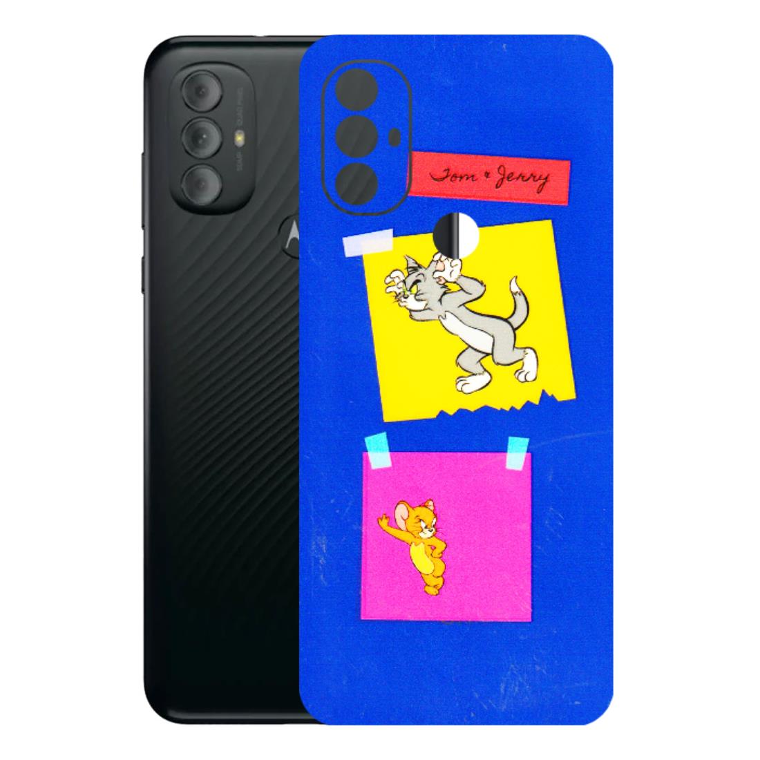 Motorola Phone Skins (All Models) - Tom N Jerry Sticky Notes - 3D Embossed Finish (L-88) Motorola Moto G Power