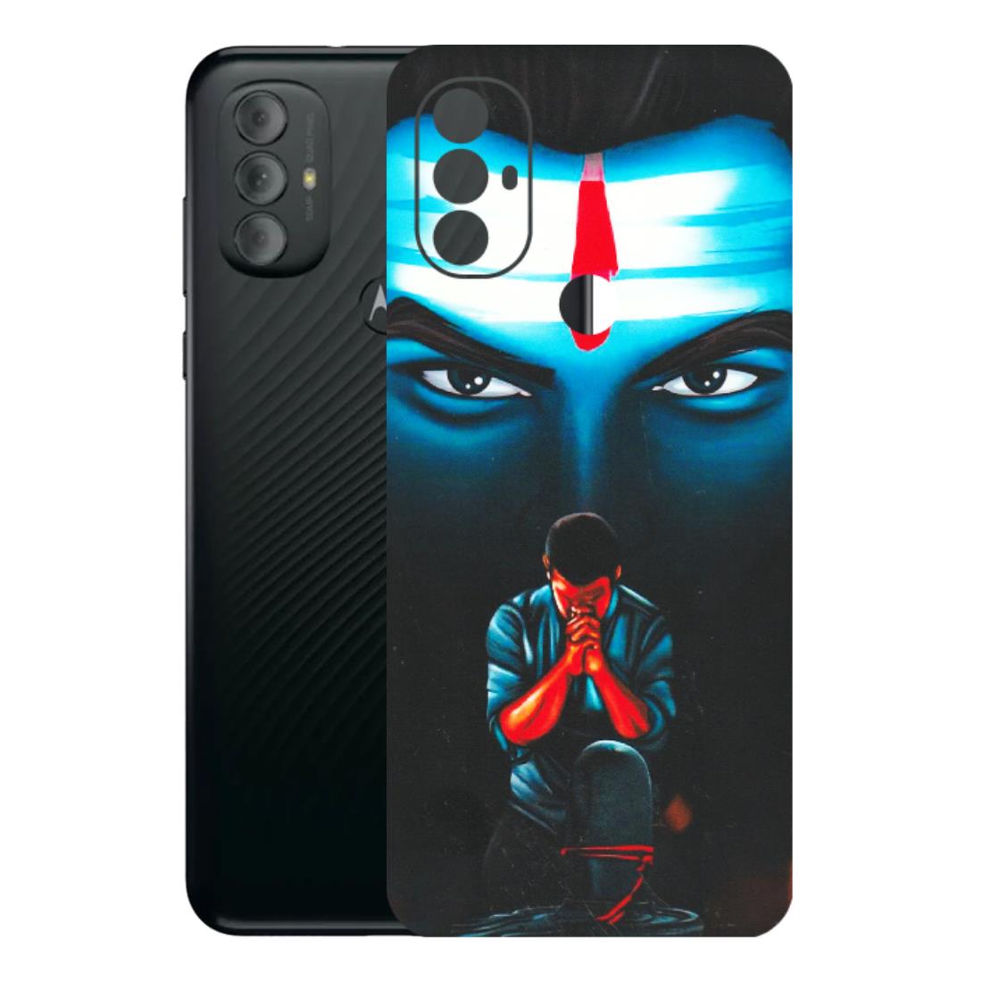 Motorola Phone Skins (All Models) - Mahakal Bhakt - Matte Finish (M-112) Motorola Moto G Power