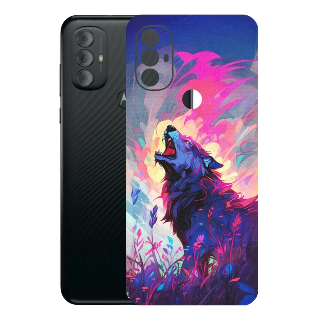 Motorola Phone Skins (All Models) - New Wild Wolf Abstract - Matte Finish (M-125) Motorola Moto G Power