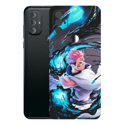 Motorola Phone Skins (All Models) - New Jujutsu Kaisen Grey Blue Anime - Matte Finish (M-127) Motorola Moto G Power