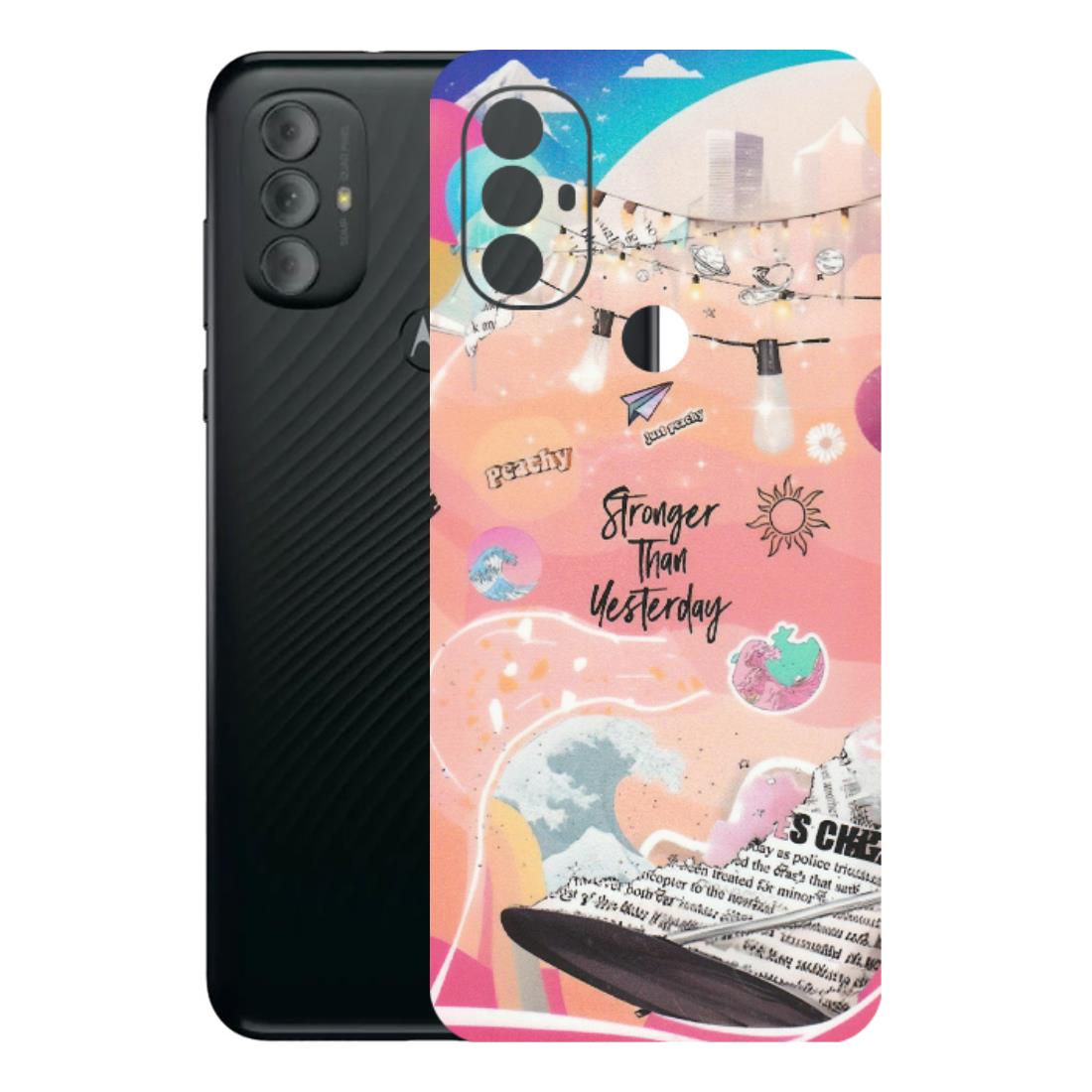 Motorola Phone Skins (All Models) - Stronger Then Yesterday - Matte Finish (M-128) Motorola Moto G Power