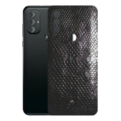 Motorola Phone Skins (All Models) - Black Snack Leather - Matte Finish (M-147) Motorola Moto G Power