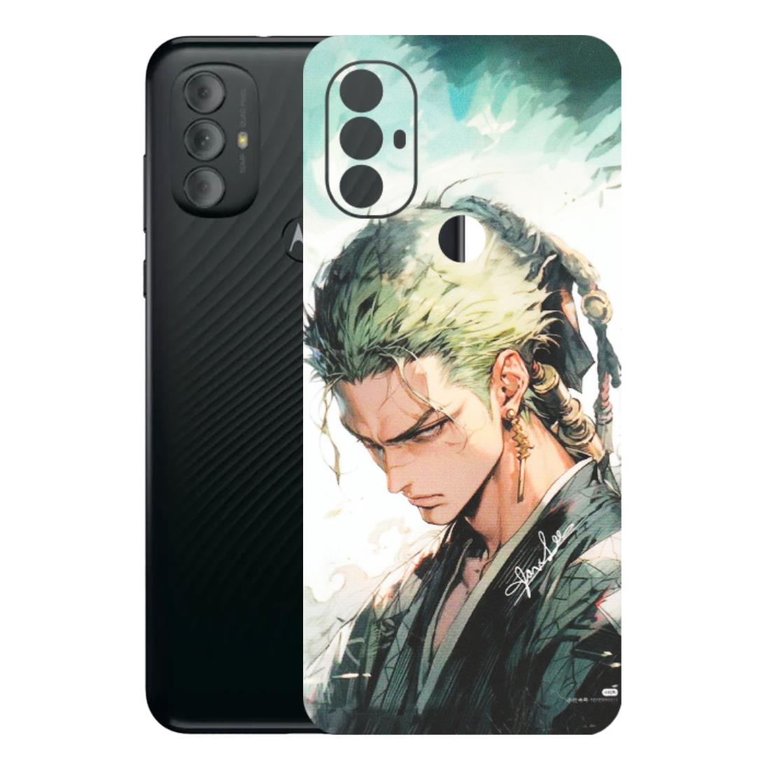 Motorola Phone Skins (All Models) - Pirate Hunter One Piece Anime - Matte Finish (M-157) Motorola Moto G Power