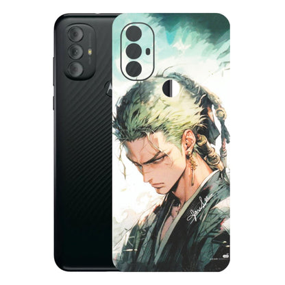 Motorola Phone Skins (All Models) - Pirate Hunter One Piece Anime - Matte Finish (M-157) Motorola Moto G Power
