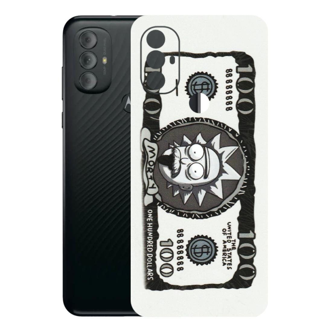 Motorola Phone Skins (All Models) - Rick And Morty Hundred Dollar Anime - Matte Finish (M-161) Motorola Moto G Power