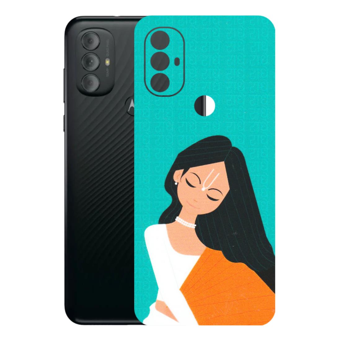 Motorola Phone Skins (All Models) - Radhe Radhe With Hindu Symbol - Matte Finish (M-164) Motorola Moto G Power