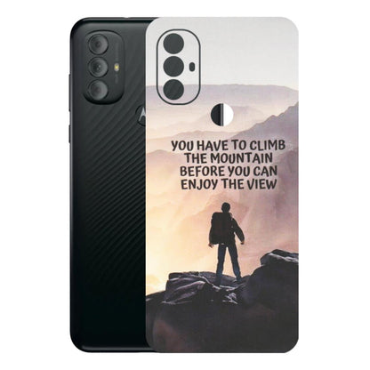 Motorola Phone Skins (All Models) - Motivational Hiking Mountain - Matte Finish (M-28) Motorola Moto G Power