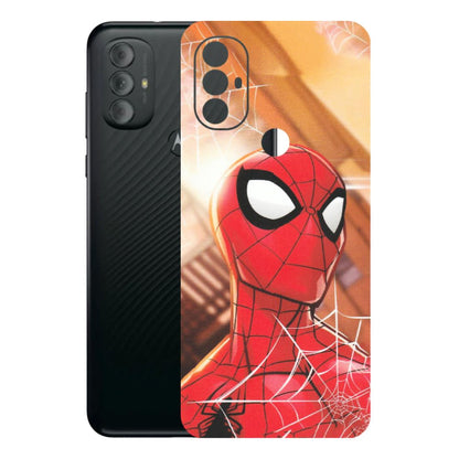 Motorola Phone Skins (All Models) - Spiderman Face New - Matte Finish (M-41) Motorola Moto G Power