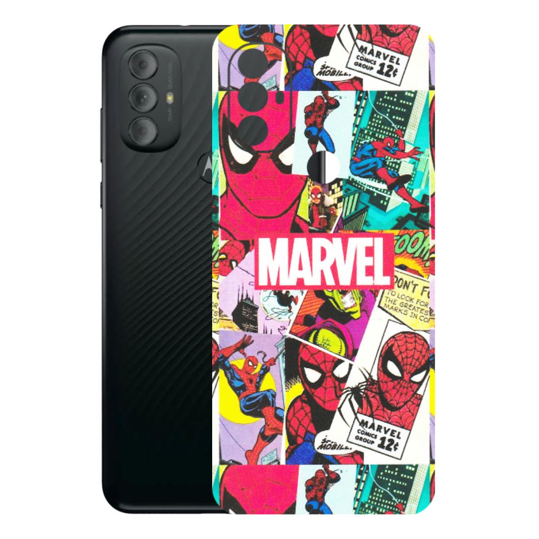 Motorola Phone Skins (All Models) - Marvel Comic Spiderman Grafitti - Matte Finish (M-72) Motorola Moto G Power