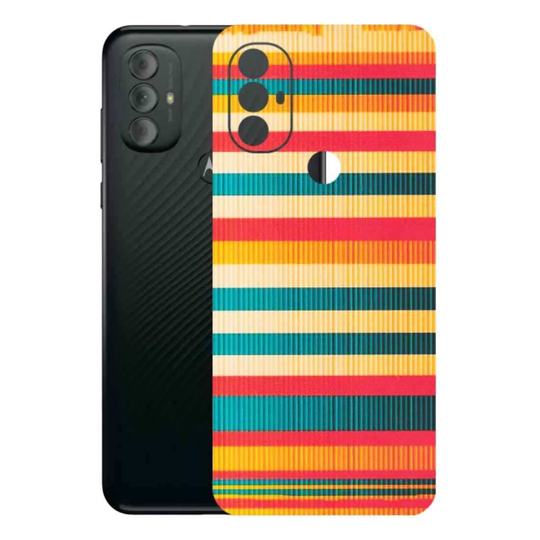 Motorola Phone Skins (All Models) - Colourful Stripes Soothing Effect - Matte Finish (M-86) Motorola Moto G Power