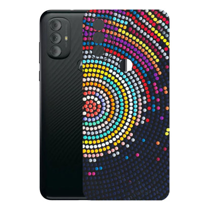 Motorola Phone Skins (All Models) - Rainbow Dot Mandala - Matte Finish (M-97) Motorola Moto G Power