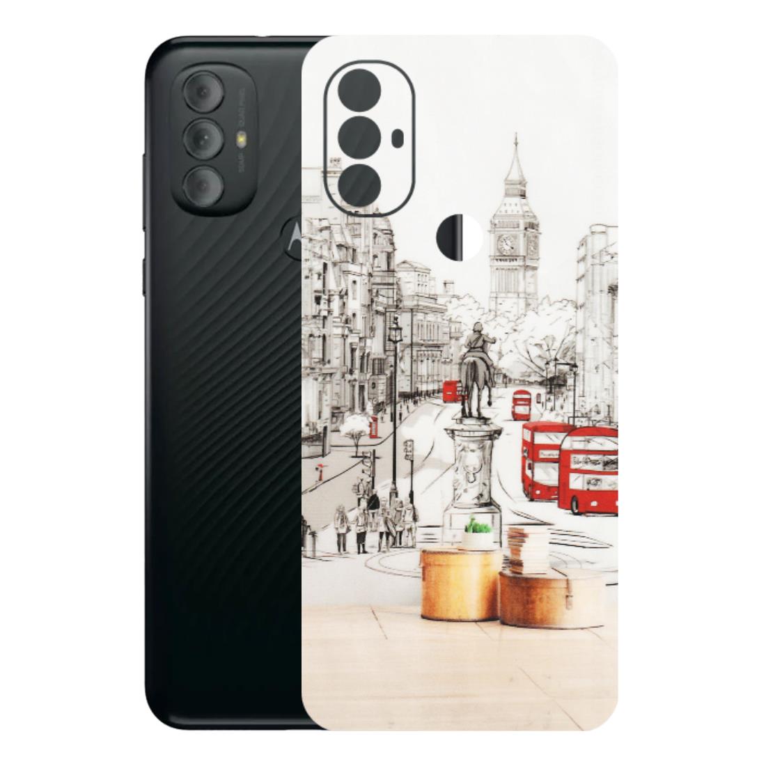 Motorola Phone Skins (All Models) - London Street - Transparent Finish (T-02) Motorola Moto G Power