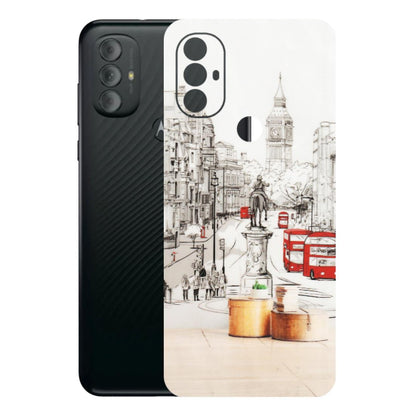 Motorola Phone Skins (All Models) - London Street - Transparent Finish (T-02) Motorola Moto G Power