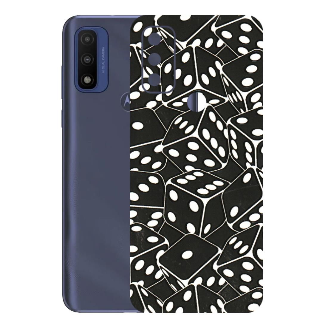 Motorola Phone Skins (All Models) - Big Black Dices - 3D Embossed Finish (L-106) Motorola Moto G Pure