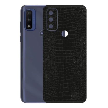 Motorola Phone Skins (All Models) - Snake Leather Black - 3D Embossed Finish (L-107) Motorola Moto G Pure