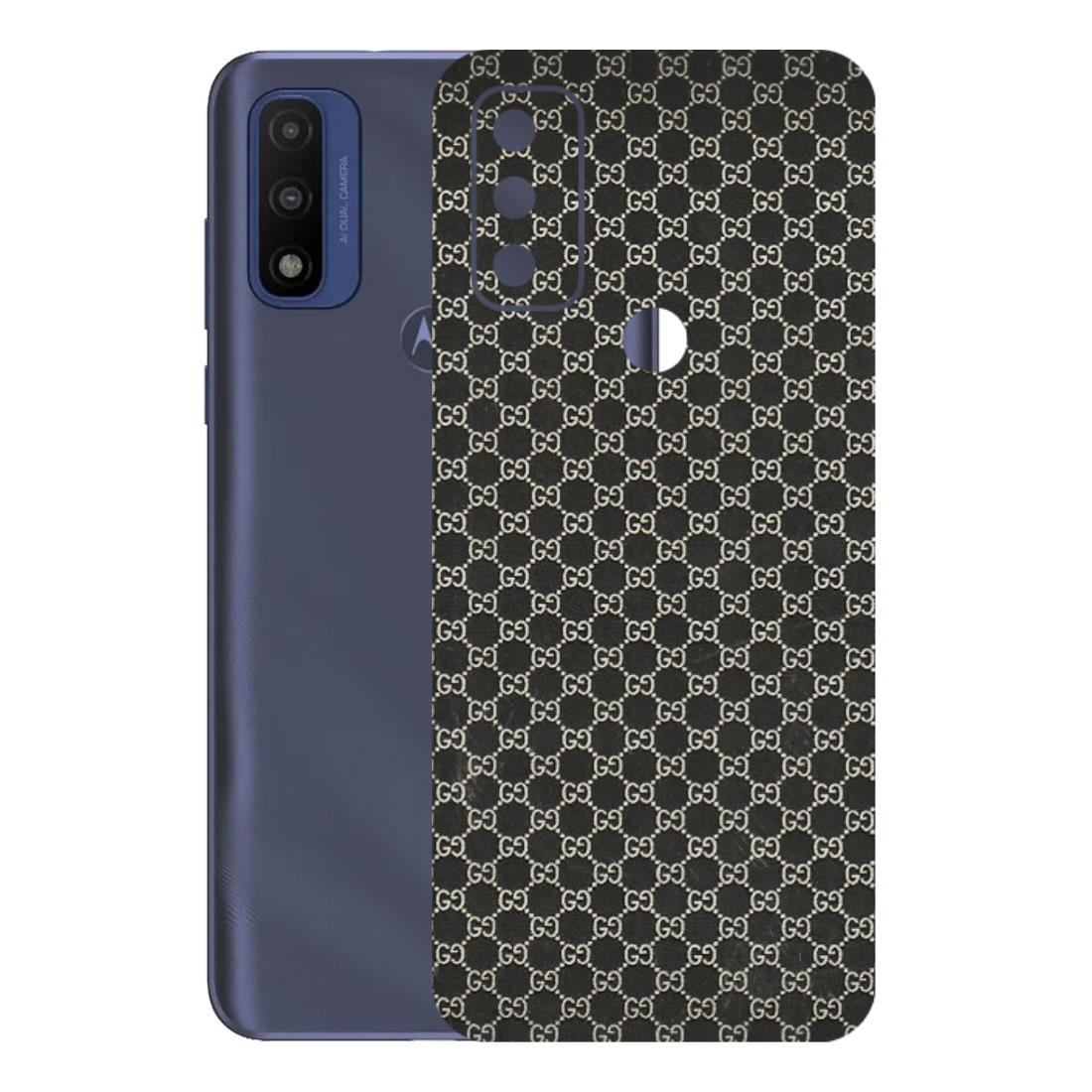 Motorola Phone Skins (All Models) - Black G Print - 3D Embossed Finish (L-109) Motorola Moto G Pure