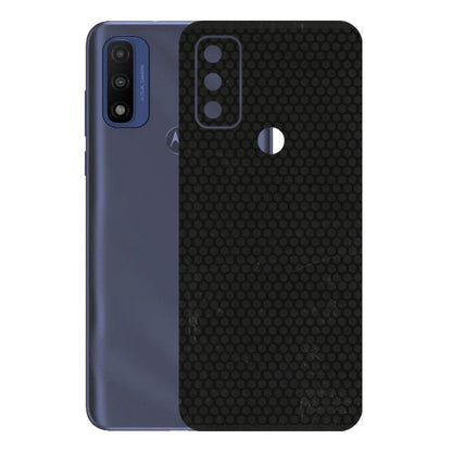 Motorola Phone Skins (All Models) - Black honeycomb - 3D Embossed Finish (L-114) Motorola Moto G Pure