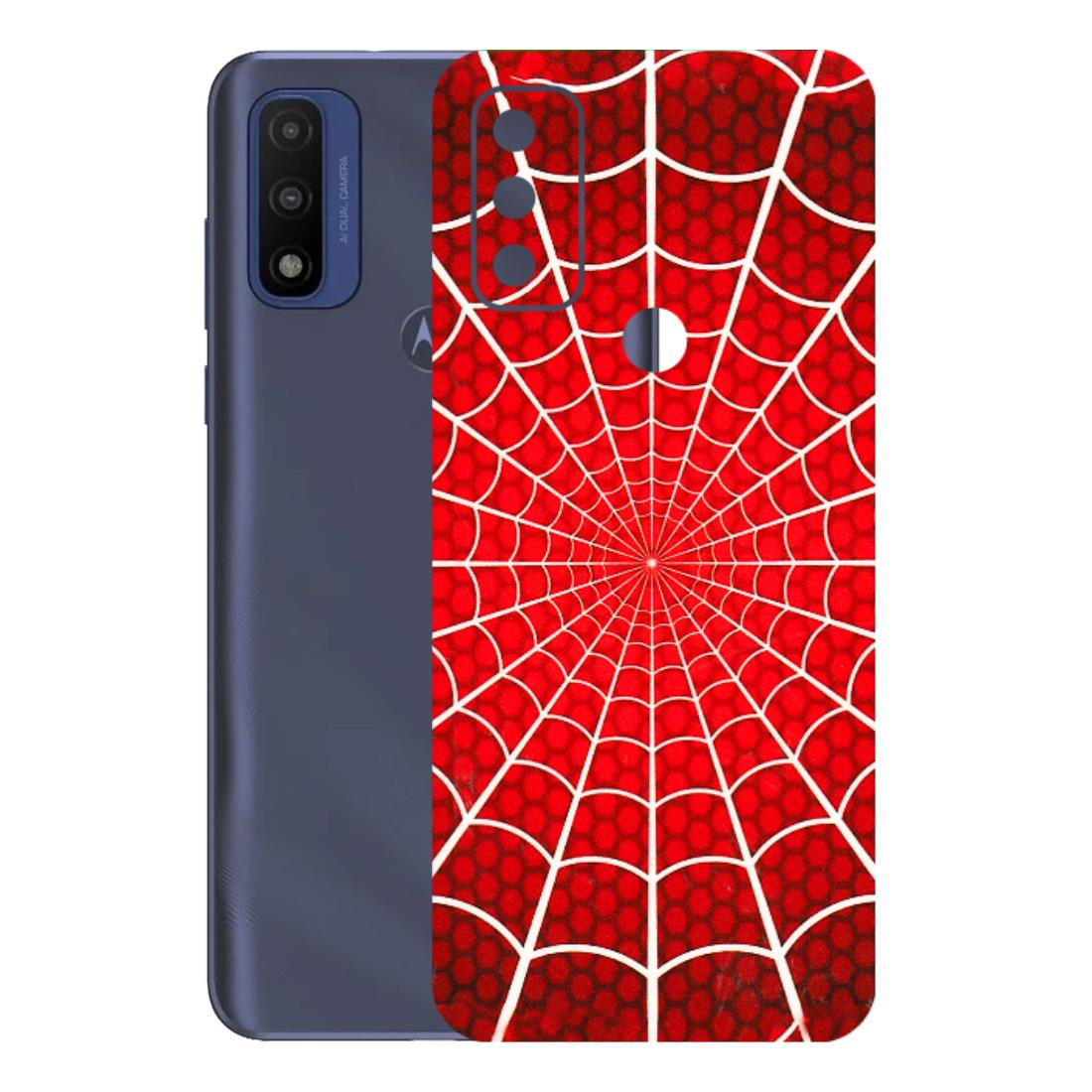 Motorola Phone Skins (All Models) - Classic Spidey Web - 3D Embossed Finish (L-115) Motorola Moto G Pure