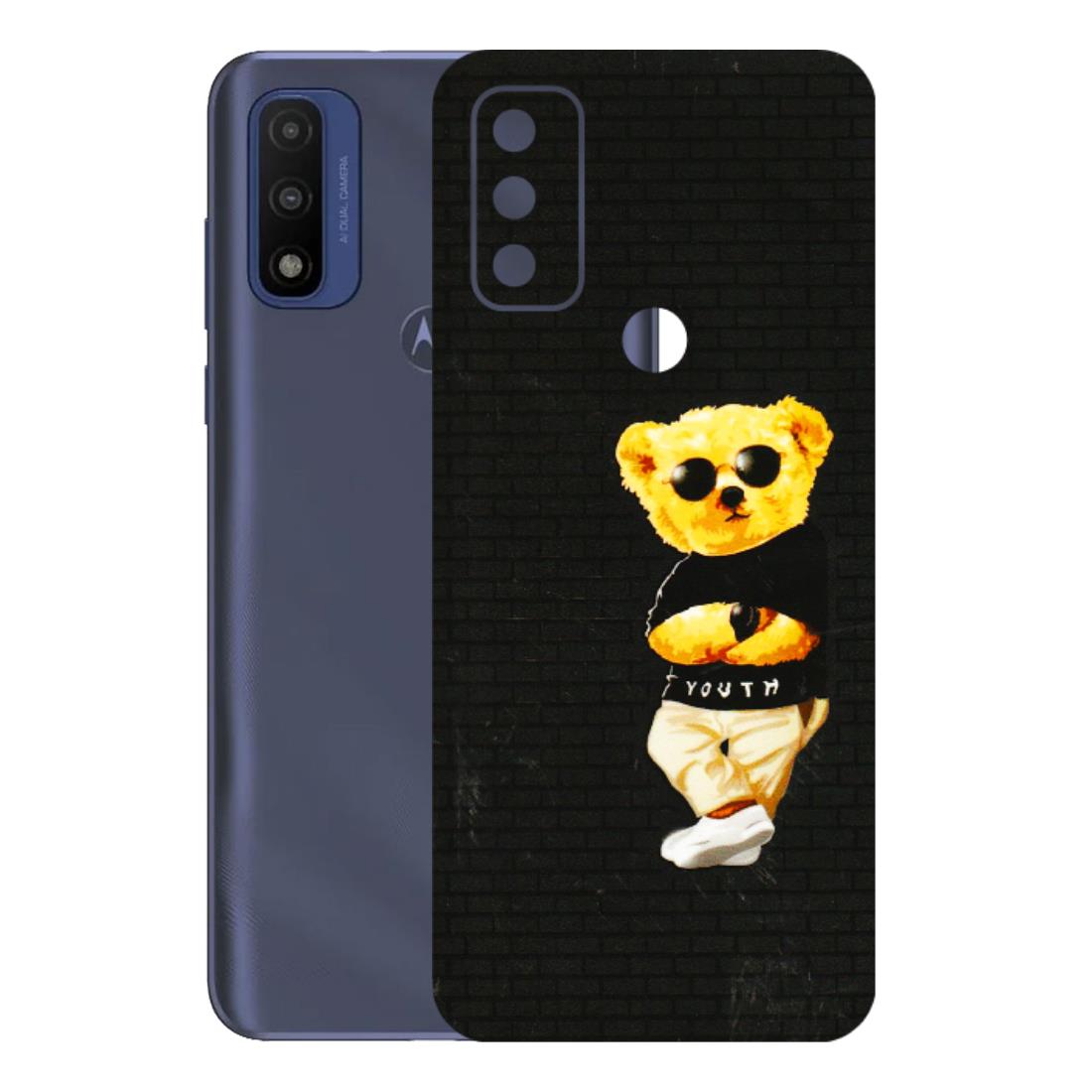 Motorola Phone Skins (All Models) - Classy Teddy Bear - 3D Embossed Finish (L-116) Motorola Moto G Pure