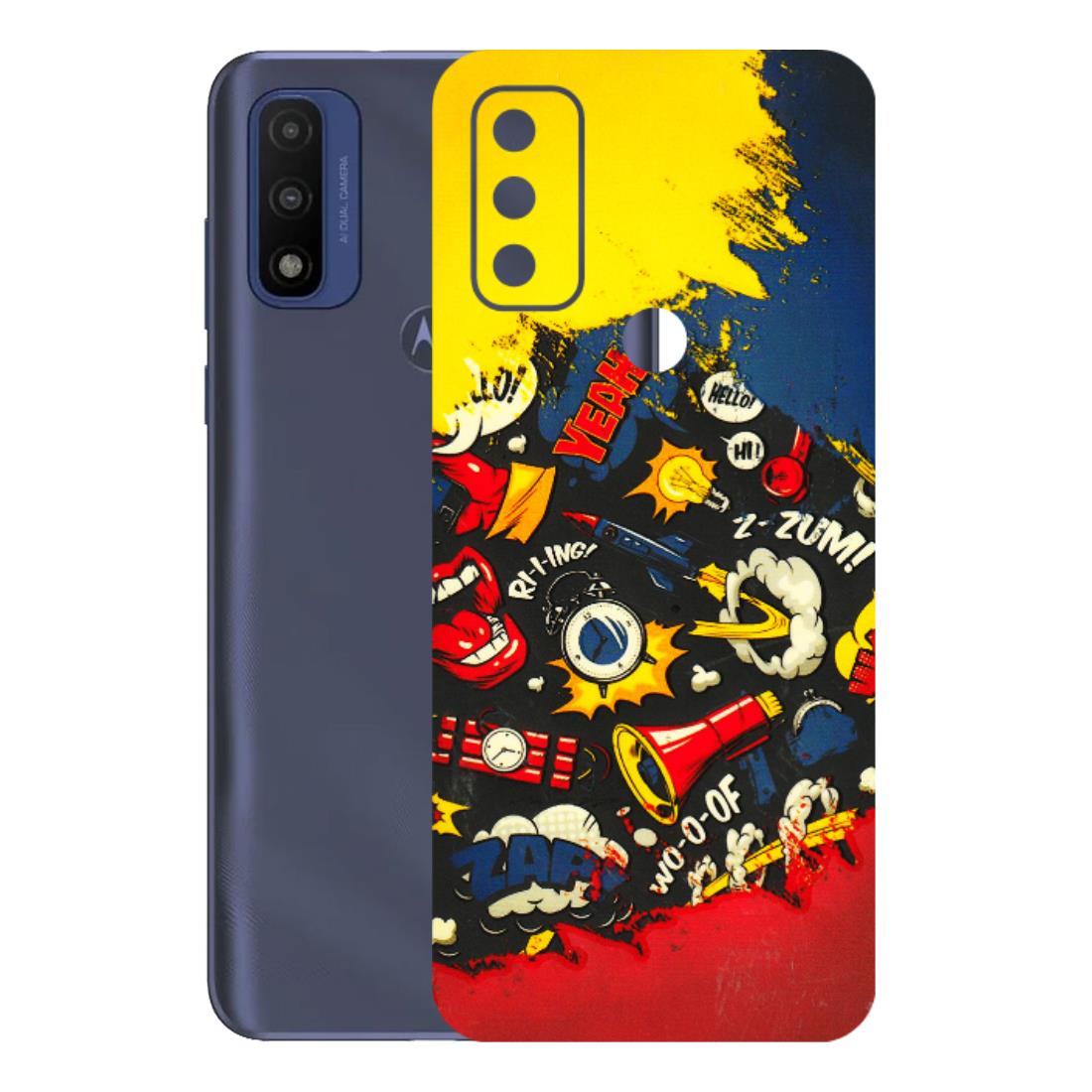 Motorola Phone Skins (All Models) - Pacific Doodle Art - 3D Embossed Finish (L-120) Motorola Moto G Pure