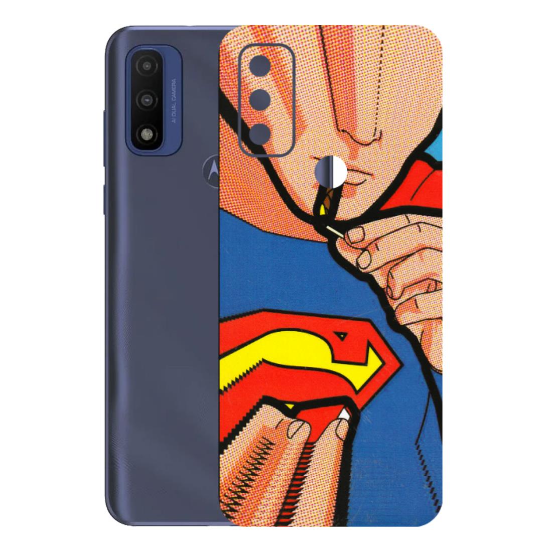 Motorola Phone Skins (All Models) - Superman Sutta - 3D Embossed Finish (L-130) Motorola Moto G Pure