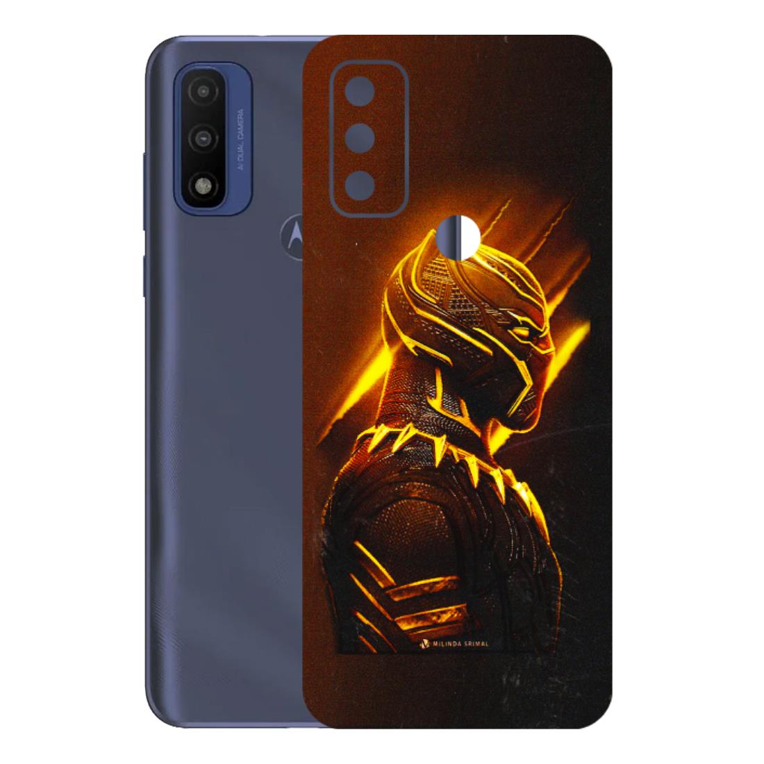Motorola Phone Skins (All Models) - Gold Black Panther - 3D Embossed Finish (L-181) Motorola Moto G Pure