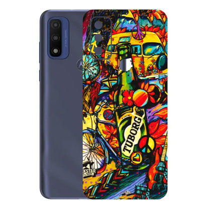 Motorola Phone Skins (All Models) - Cool Beer Bottle - 3D Embossed Finish (L-193) Motorola Moto G Pure