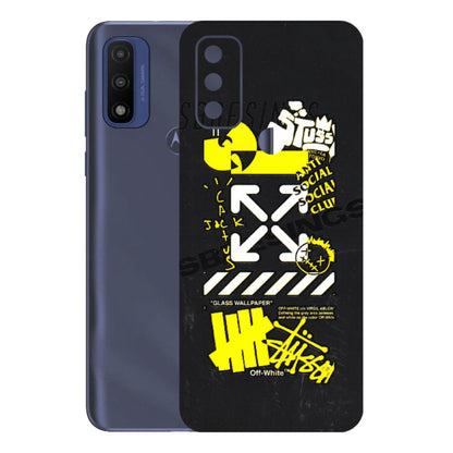Motorola Phone Skins (All Models) - Anti Social Graffiti - 3D Embossed Finish (L-198) Motorola Moto G Pure