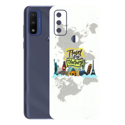 Motorola Phone Skins (All Models) - Travel Therapy - 3D Embossed Finish (L-199) Motorola Moto G Pure