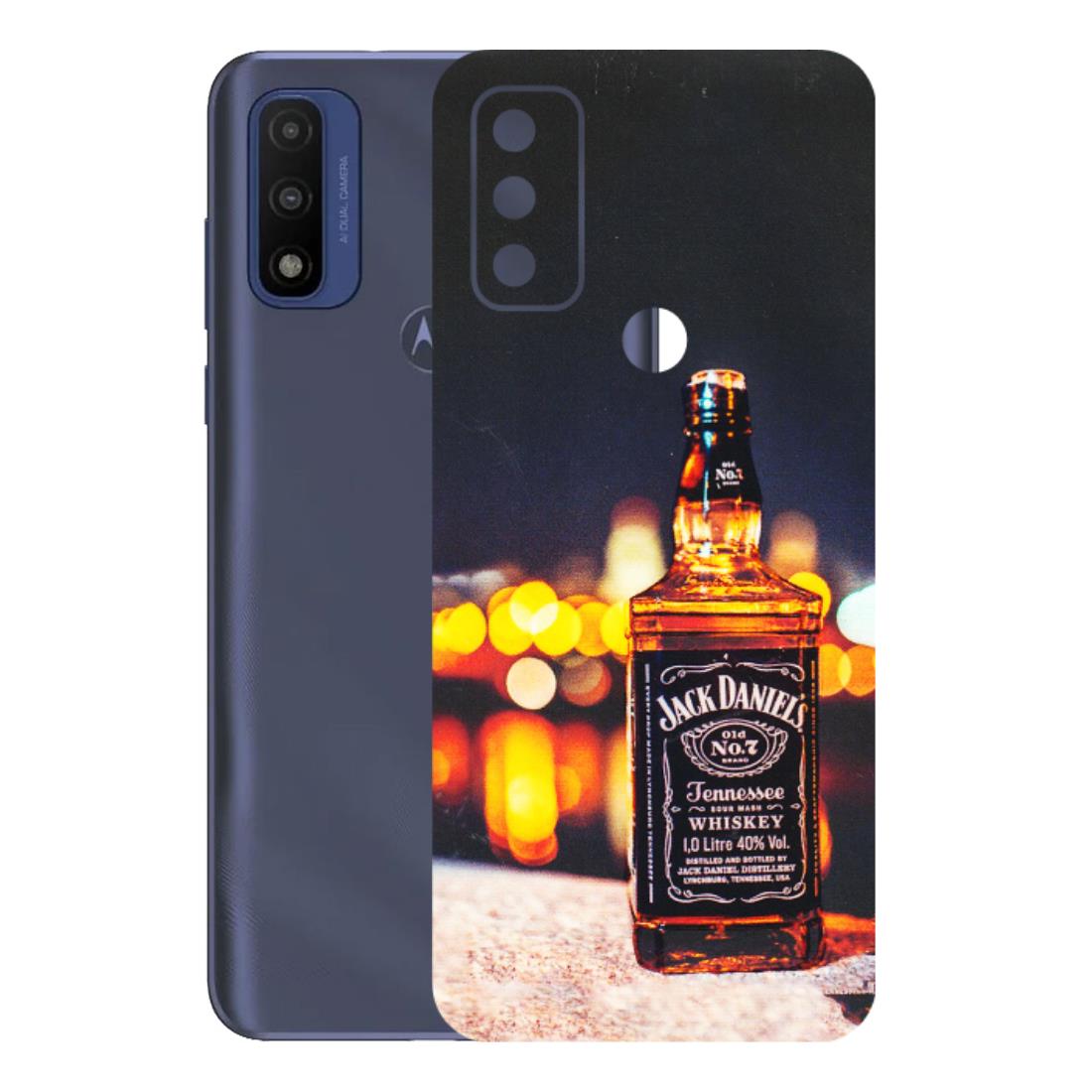 Motorola Phone Skins (All Models) - JD Whiskey Bottle - 3D Embossed Finish (L-20) Motorola Moto G Pure