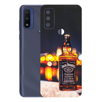 Motorola Phone Skins (All Models) - JD Whiskey Bottle - 3D Embossed Finish (L-20) Motorola Moto G Pure