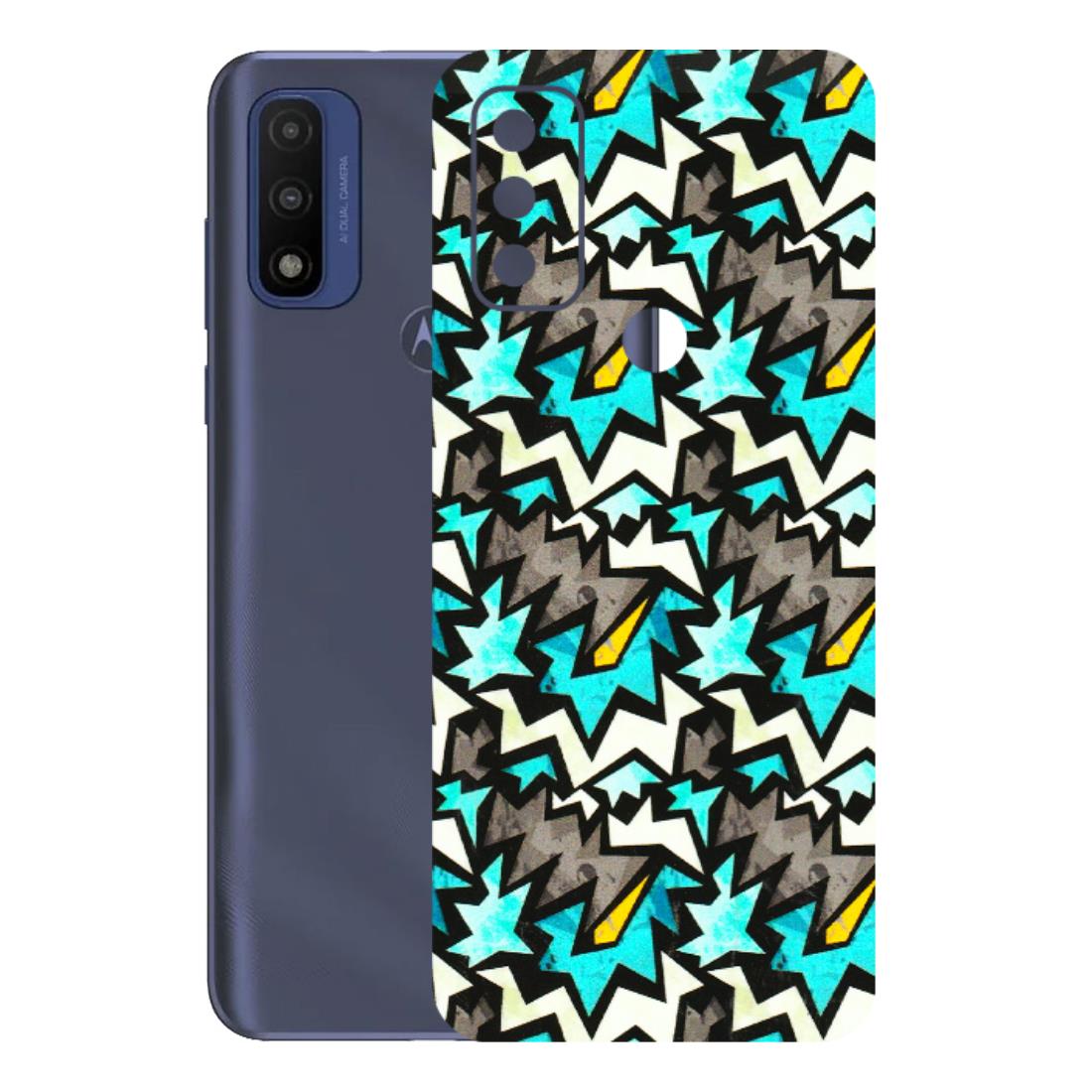 Motorola Phone Skins (All Models) - Funky Zig Zag - 3D Embossed Finish (L-223) Motorola Moto G Pure