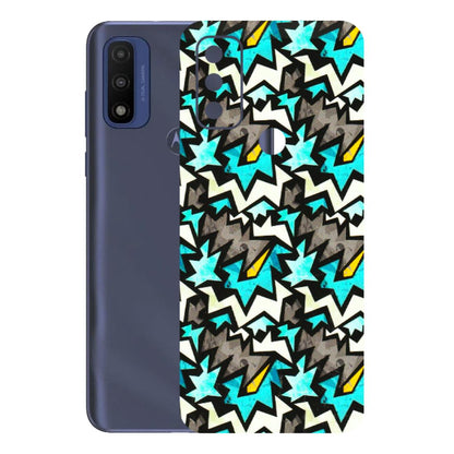 Motorola Phone Skins (All Models) - Funky Zig Zag - 3D Embossed Finish (L-223) Motorola Moto G Pure