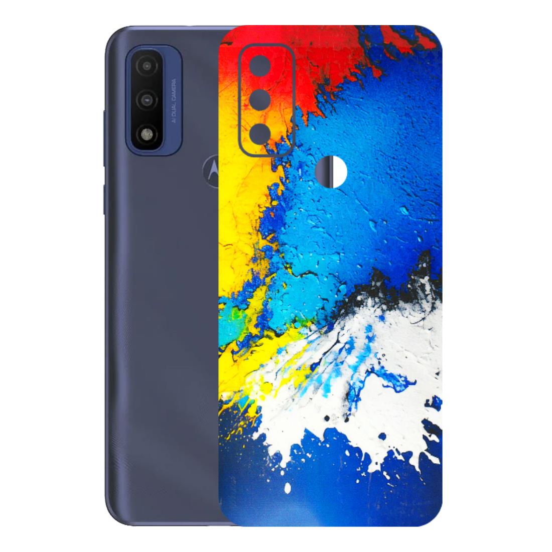 Motorola Phone Skins (All Models) - Acrylic Paint Spill - 3D Embossed Finish (L-229) Motorola Moto G Pure