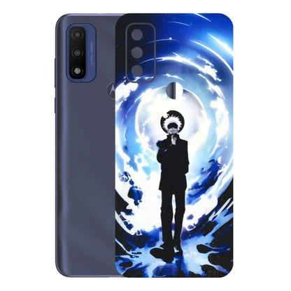 Motorola Phone Skins (All Models) - Satoru Gojo Dark Blue - 3D Embossed Finish (L-235) Motorola Moto G Pure
