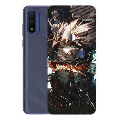 Motorola Phone Skins (All Models) - Kakashi Shattered Glass Effect - 3D Embossed Finish (L-237) Motorola Moto G Pure