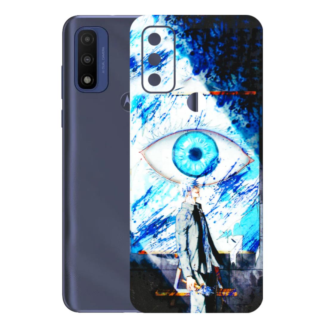 Motorola Phone Skins (All Models) - Gojo Satoru evil eye - 3D Embossed Finish (L-239) Motorola Moto G Pure