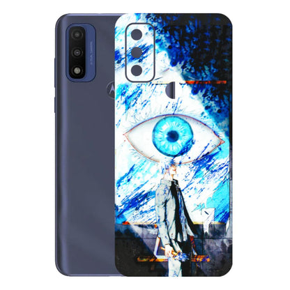 Motorola Phone Skins (All Models) - Gojo Satoru evil eye - 3D Embossed Finish (L-239) Motorola Moto G Pure