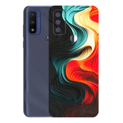 Motorola Phone Skins (All Models) - The Silky Swirl - 3D Embossed Finish (L-240) Motorola Moto G Pure