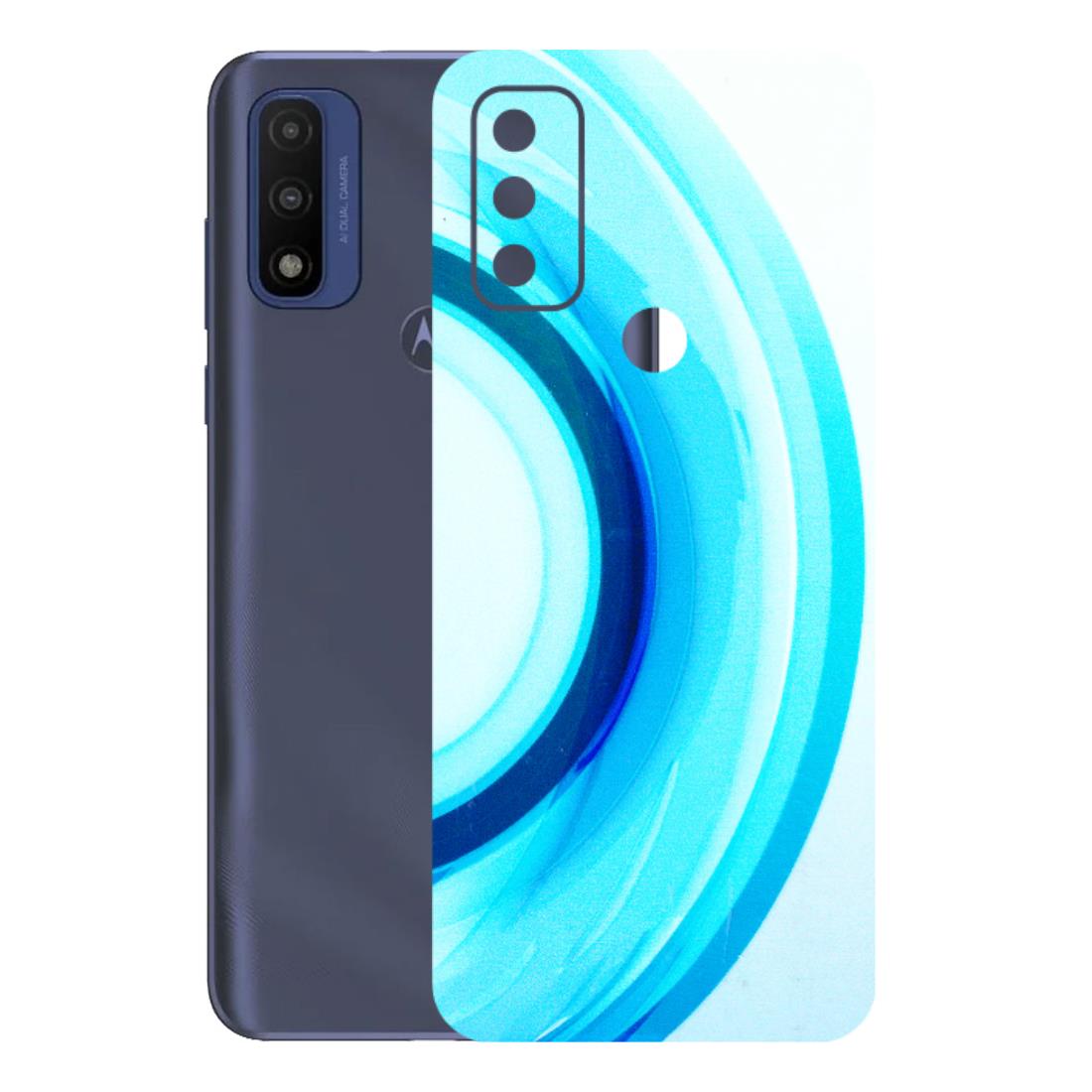 Motorola Phone Skins (All Models) - The Blue Curve - 3D Embossed Finish (L-244) Motorola Moto G Pure