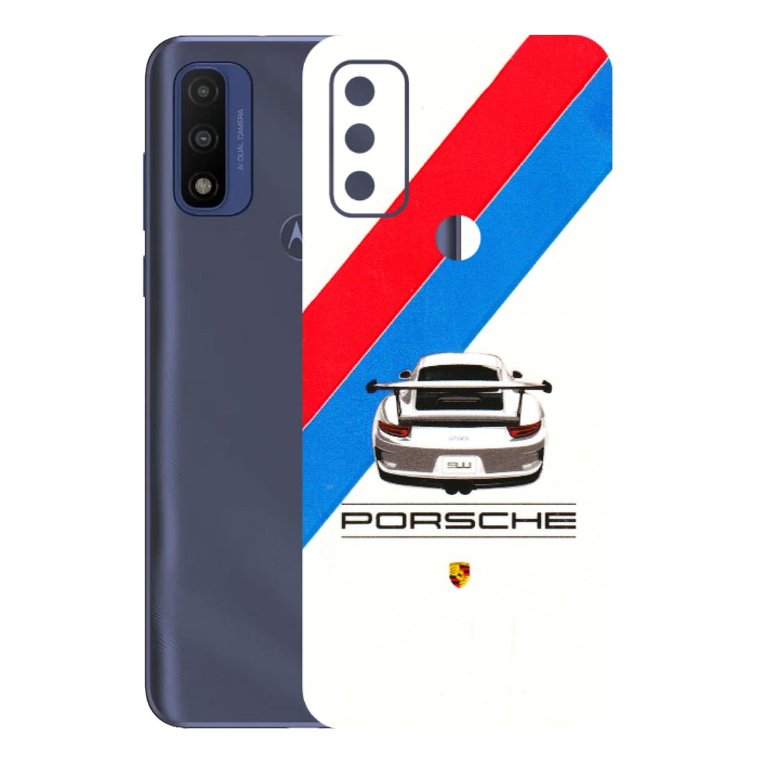 Motorola Phone Skins (All Models) - Porche Car Sober Logo - 3D Embossed Finish (L-248) Motorola Moto G Pure