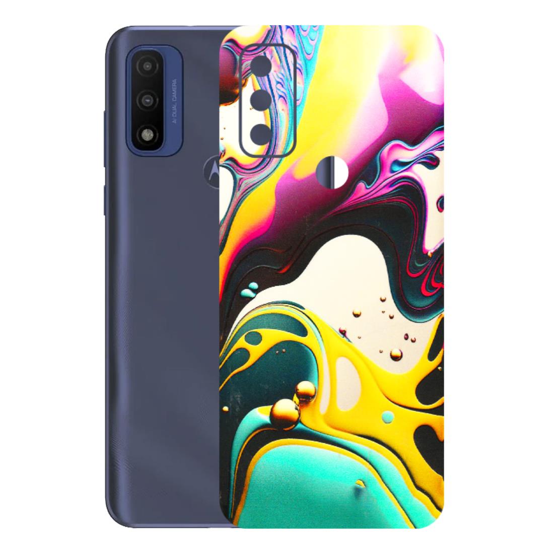 Motorola Phone Skins (All Models) - Multicolor Abstract pattern - 3D Embossed Finish (L-254) Motorola Moto G Pure