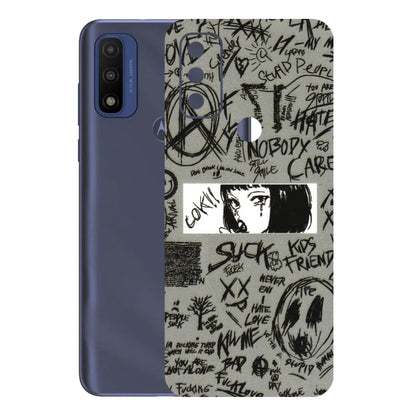 Motorola Phone Skins (All Models) - Never Have Love Anime - 3D Embossed Finish (L-260) Motorola Moto G Pure