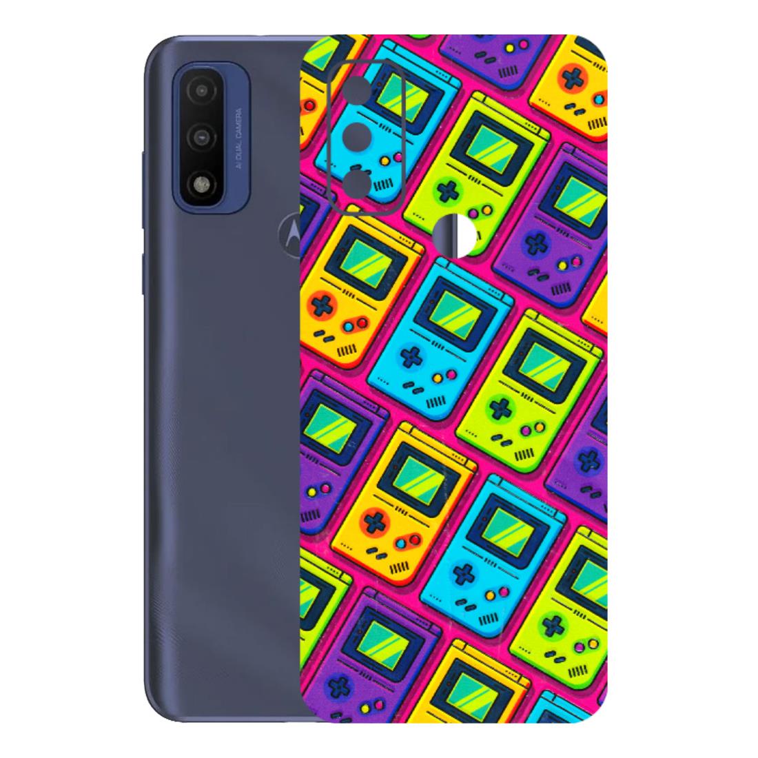 Motorola Phone Skins (All Models) - Gameboy Colourful - 3D Embossed Finish (L-266) Motorola Moto G Pure