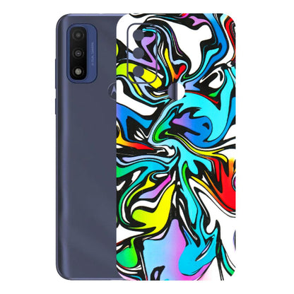 Motorola Phone Skins (All Models) - Abstract Colour Paints - 3D Embossed Finish (L-271) Motorola Moto G Pure