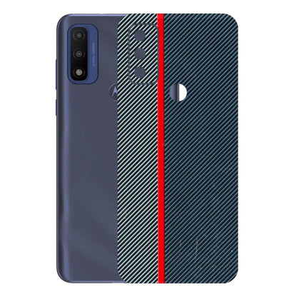 Motorola Phone Skins (All Models) - Blue Sober Lines - 3D Embossed Finish (L-305) Motorola Moto G Pure