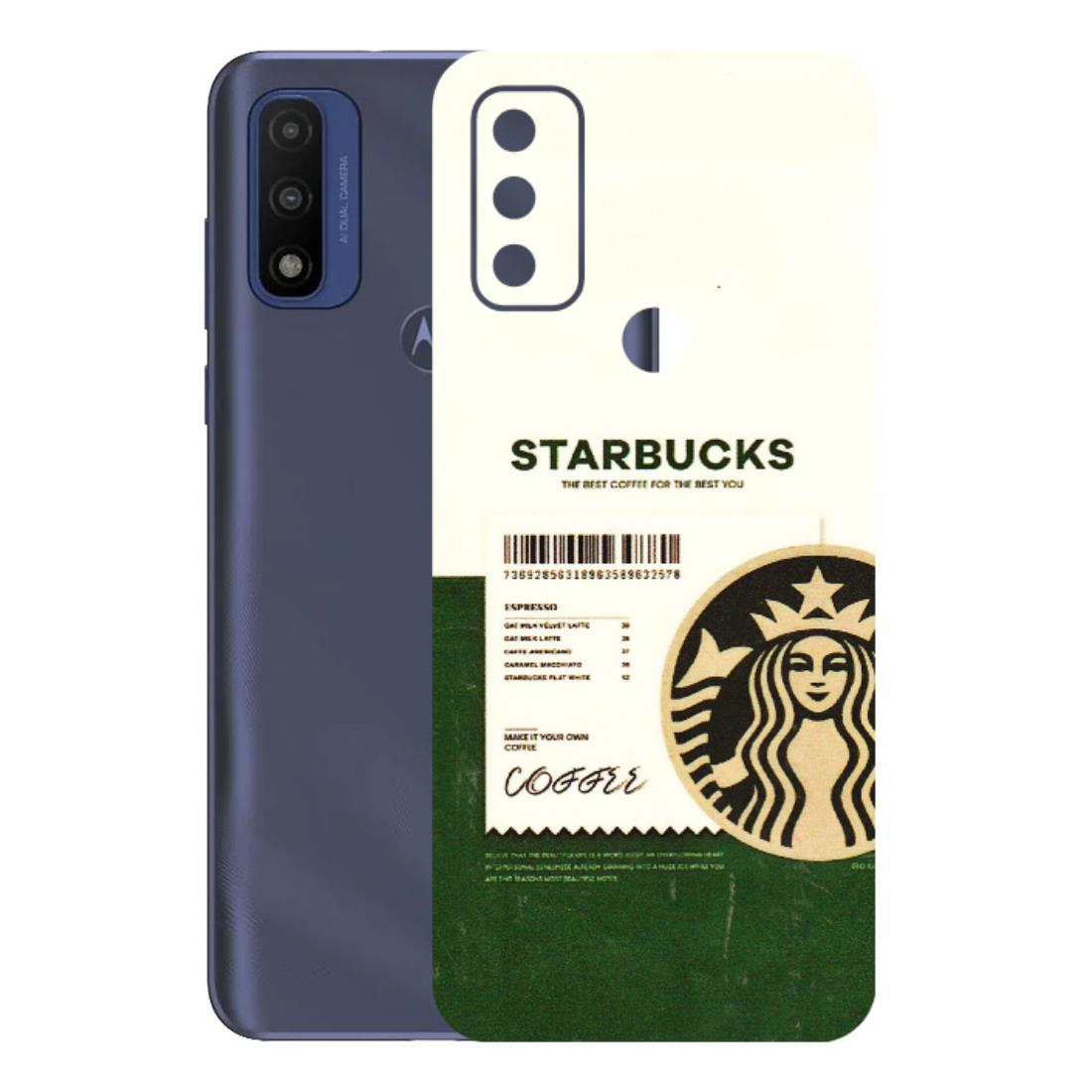 Motorola Phone Skins (All Models) - Starbucks Barcode - 3D Embossed Finish (L-308) Motorola Moto G Pure